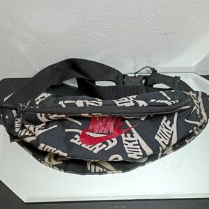 Nike Black and White Waist Bag